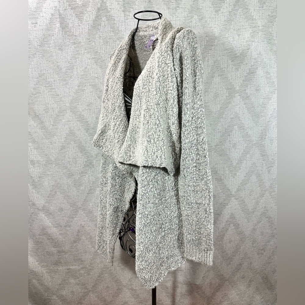 Alya grey knit waterfall cardigan size S - Picture 5 of 8